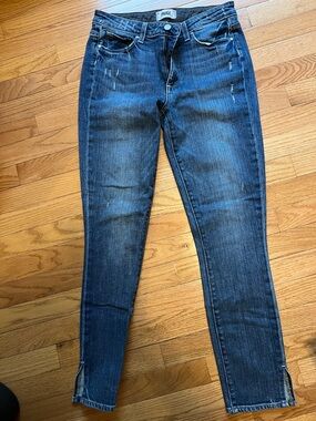 PAIGE Women's Dark Blue Skinny Jeans